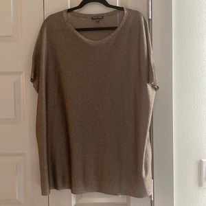Brown and gold Eileen fisher tunic top size M